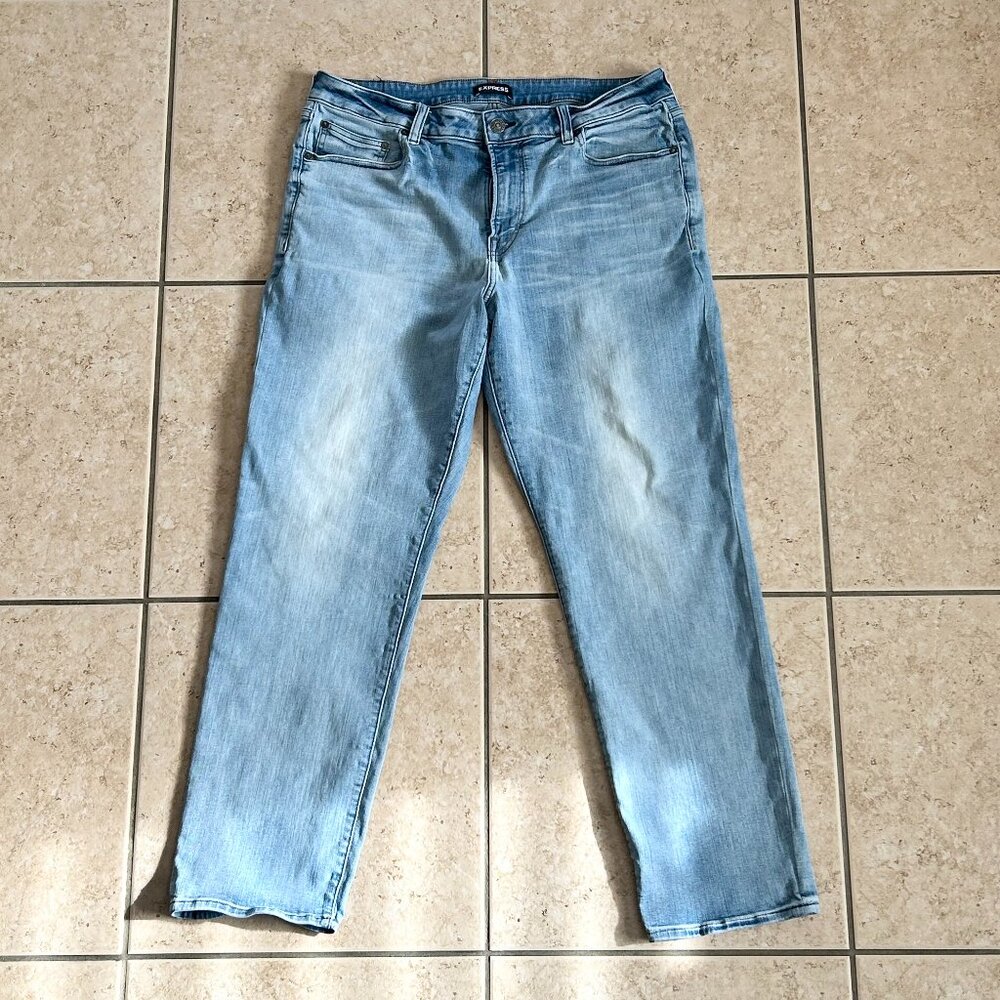 Men's, Express Light Blue Jeans, Size 36x32
